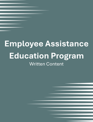 Employee Assistance Program Education