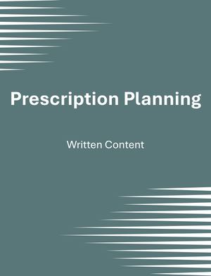 Prescription Planning