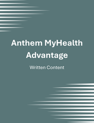 Anthem MyHealth Advantage