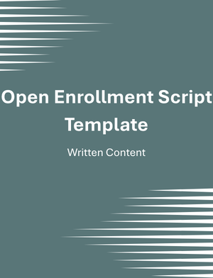 Open Enrollment Script Template