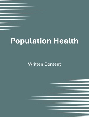 Population Health: Guiding Your Workforce Toward Better Health
