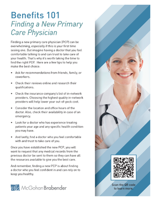 Benefits 101: Finding a New PCP