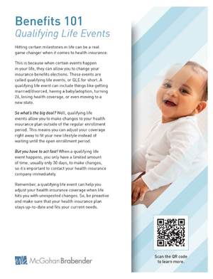 Benefits 101: Qualifying Life Events