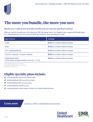 UMR Packaged Savings