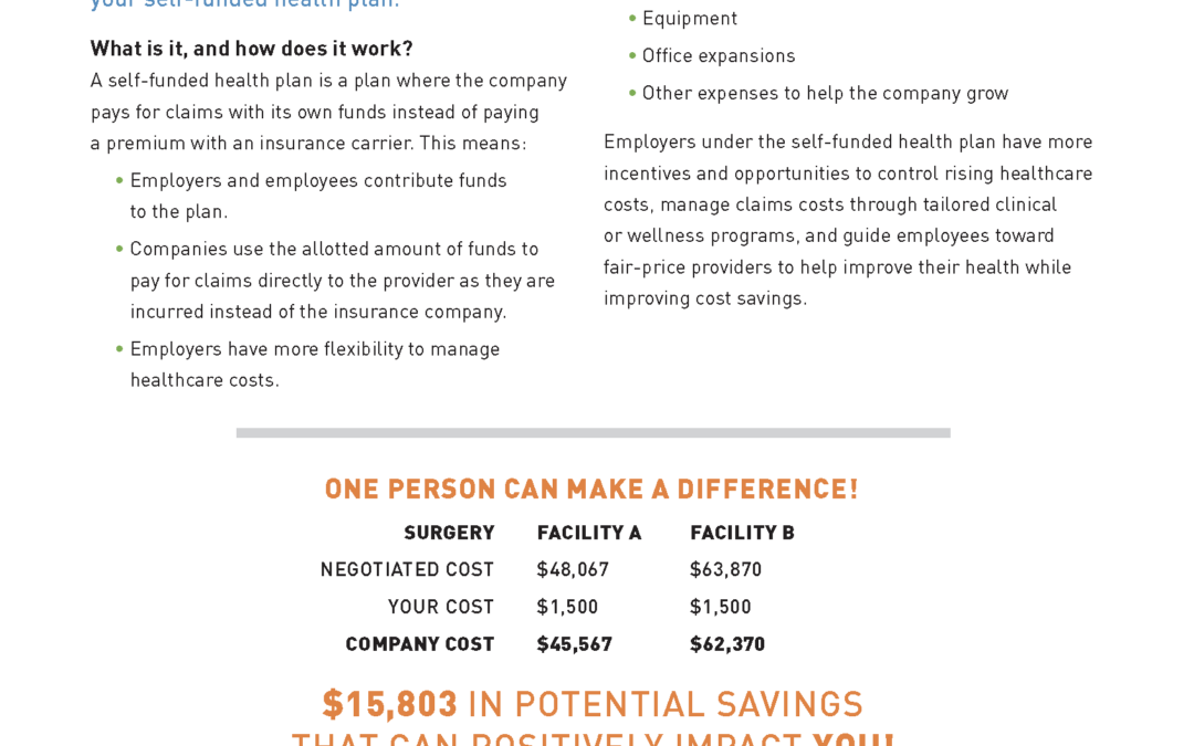 Why You Should Care About Self Funding